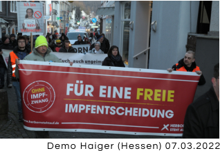 Demo Haiger (Hessen) 07.03.2022