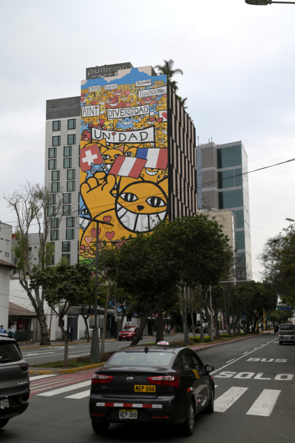 Kunstwerk in Lima